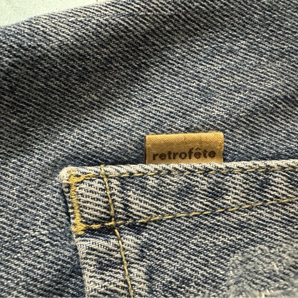 Retrofete Jean shorts size 23 made in Italy - Picture 3 of 4